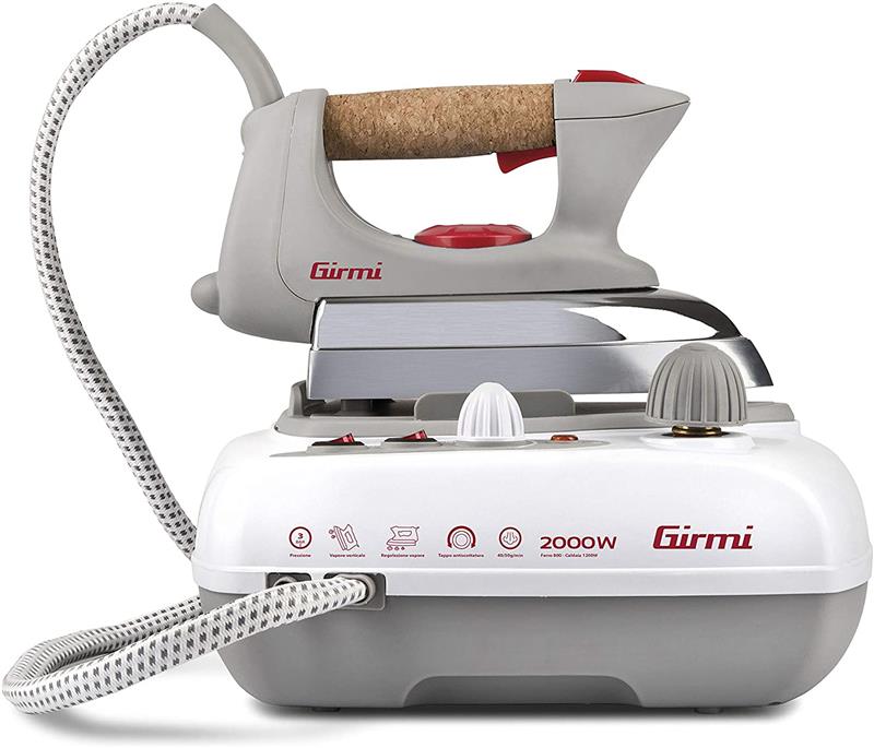 GIRMI FERRO PROFESSIONALE CON IMPUGNATURA IN SUGHERO CON CALDAIA 2000W 700 ML