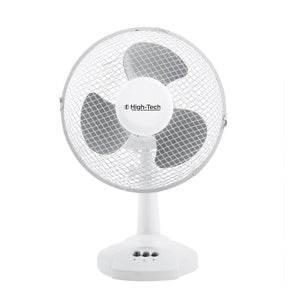 HIGH-TECH VENTILATORE DA TAVOLO 2 VELOCITÀ 25 WATT COLORE BIANCO