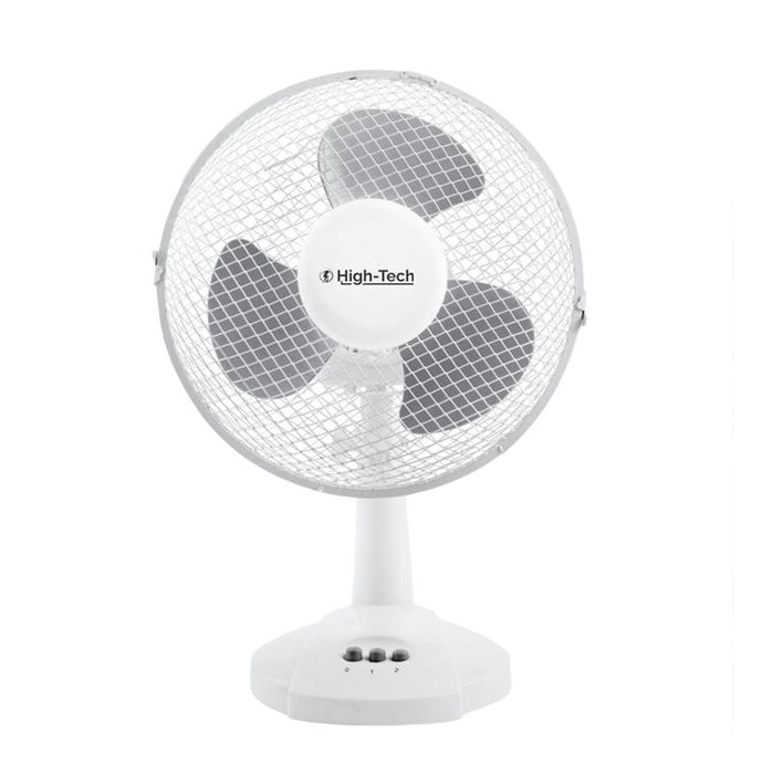 HIGH-TECH VENTILATORE DA TAVOLO 2 VELOCITÀ 25 WATT COLORE BIANCO
