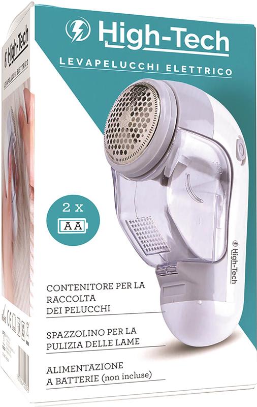 HIGH TECH LEVAPELUCCHI ELETTRICO + SPAZZOLINO PER LA PULIZIA LAME ALIMETAZIONE A BATTERIE OKX