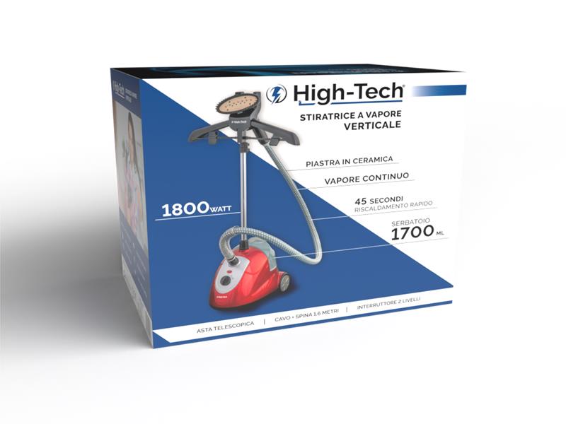 HIGH-TECH STIRATRICE A VAPORE VERTICALE 1800 W CAPACITÀ 1,7 LT