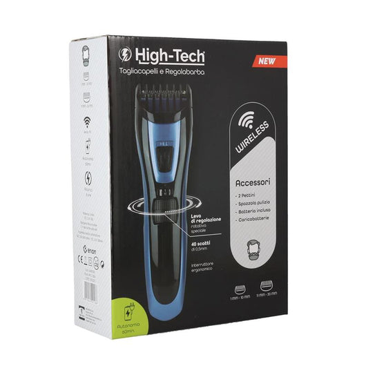 HIGH-TECH TAGLIA CAPELLI RICARICABILE DA 3W CON BASE MULTI FUNZIONE