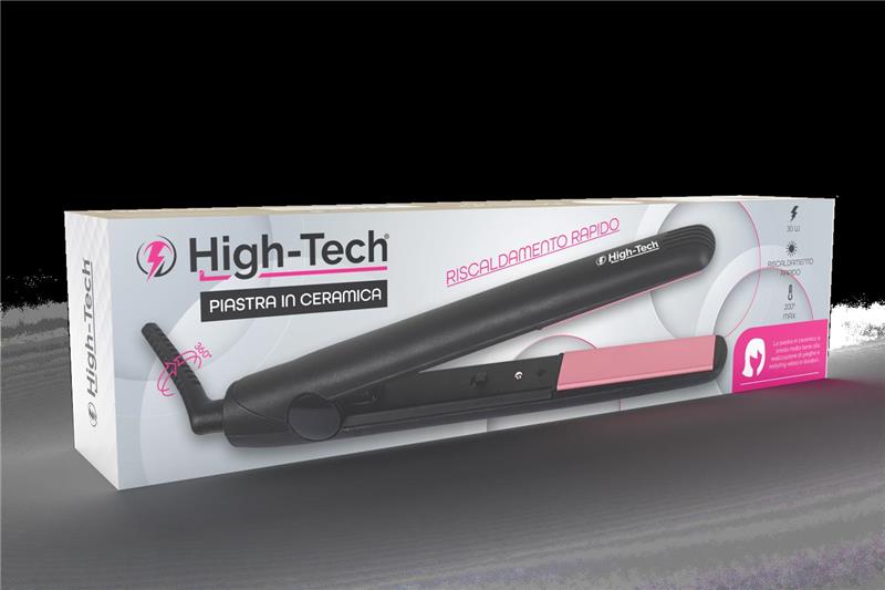 HIGH-TECH PIASTRA PER CAPELLI DA 30W CON COMPONENTI IN CERAMICA