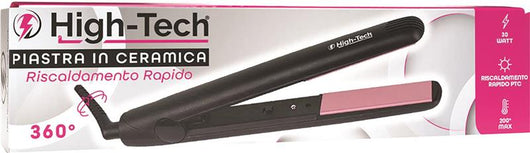 HIGH-TECH PIASTRA PER CAPELLI DA 30W CON COMPONENTI IN CERAMICA