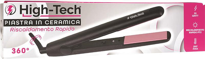 HIGH-TECH PIASTRA PER CAPELLI DA 30W CON COMPONENTI IN CERAMICA