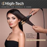 HIGH-TECH PIASTRA PER CAPELLI A TRIPLA ONDA DA 55W CON PIASTRA IN CERAMICA