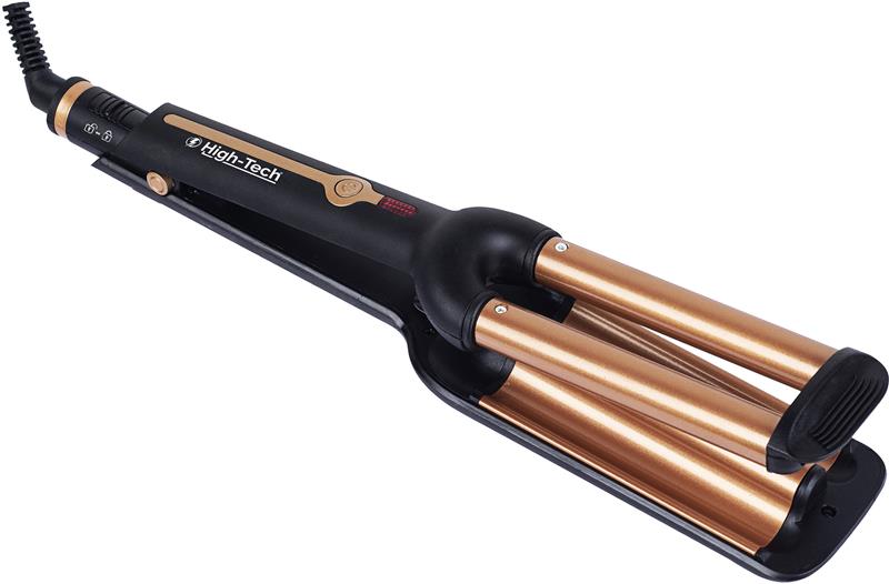 HIGH-TECH PIASTRA PER CAPELLI A TRIPLA ONDA DA 55W CON PIASTRA IN CERAMICA