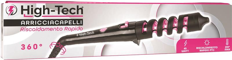 HIGH-TECH ARRICCIACAPELLI PROFESSIONALE DA 40W CON PIASTRA IN CERAMICA