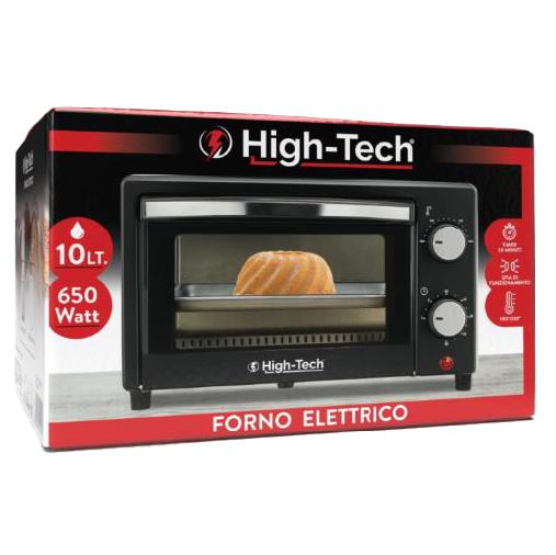 HIGH-TECH FORNO ELETTRICO DA 10LT CON POTENZA 650W COLORE NERO