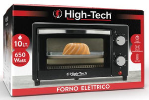 HIGH-TECH FORNO ELETTRICO DA 10LT CON POTENZA 650W COLORE NERO