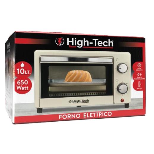 HIGH-TECH FORNO ELETTRICO DA 10LT CON POTENZA 650W COLORE CREMA