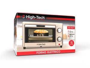 HIGH-TECH FORNO ELETTRICO DA 10LT CON POTENZA 650W COLORE CREMA