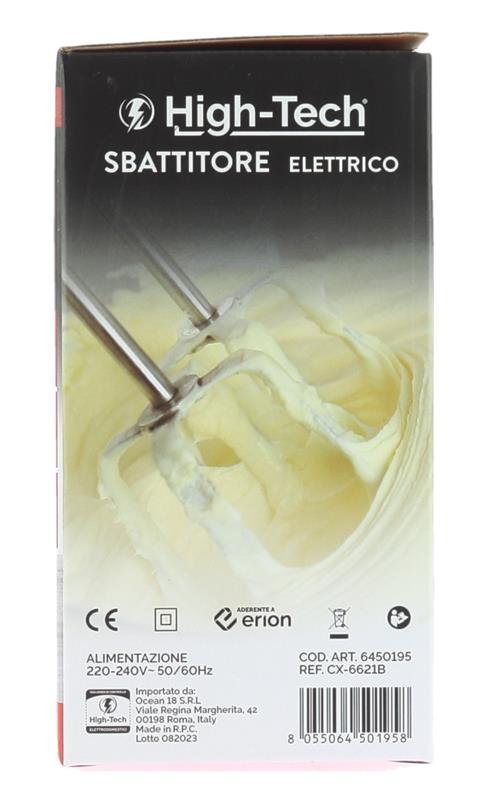HIGH-TECH SBATTITORE ELETTRICO 120W 5 VELOCITÀ