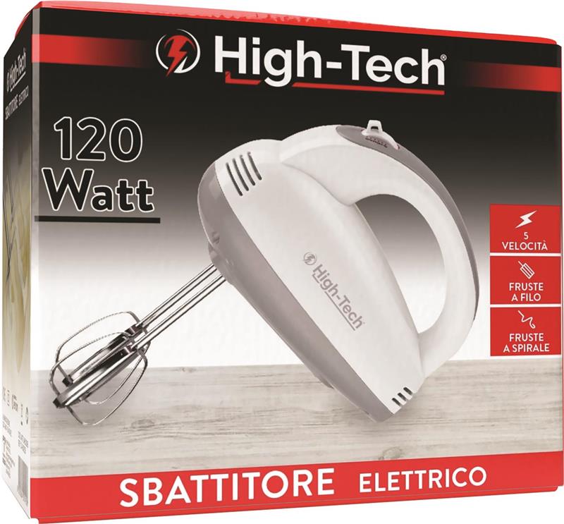 HIGH-TECH SBATTITORE ELETTRICO 120W 5 VELOCITÀ