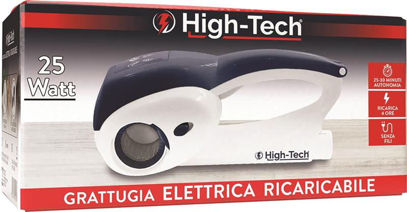 HIGH-TECH GRATTUGIA ELETTRICA DA 25 WATT RICARICABILE SENZA FILI IN COLORE BLU