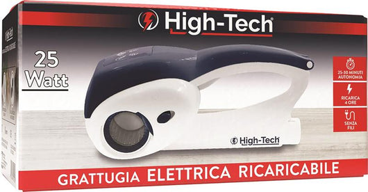 HIGH-TECH GRATTUGIA ELETTRICA DA 25 WATT RICARICABILE SENZA FILI IN COLORE BLU