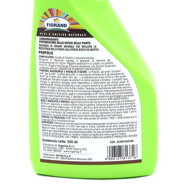 PROPOLIS FUNGHICIDA NATURALE IN CONFEZIONE TRIGGER DA 500 ML