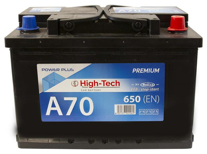 HIGH-TECH BATTERIA AUTO STOP/START 70 AH EN 650