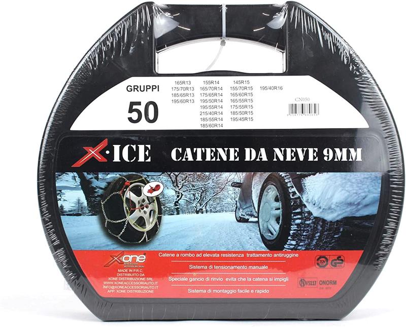 CATENE DA NEVE GRUPPO 50 CON SPESSORE 9 MM