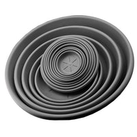 BAMA SOTTOVASO IN PLASTICA ROTONDO 22 CM IN COLORE GRIGIO