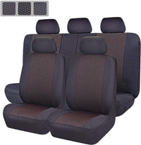 SET COPRISEDILE UNIVERSALE GOLDEN CON FINITURA ROSSA