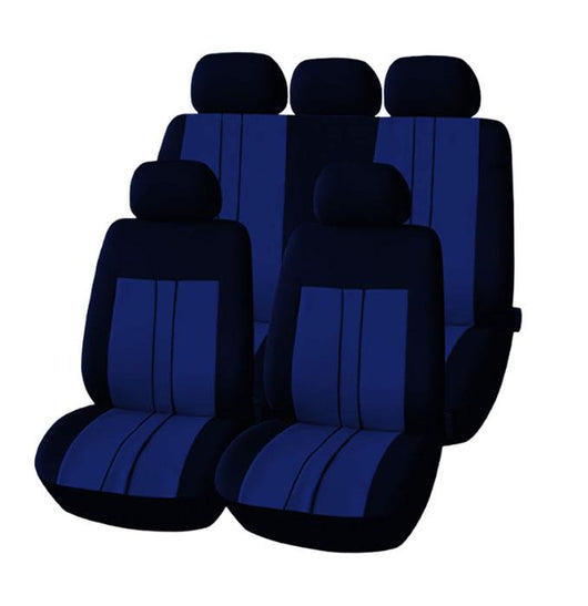 COPRISEDILE COORDINATO IN SET DA 6 PEZZI DI FACILE MONTAGGIO IN COLORE BLU