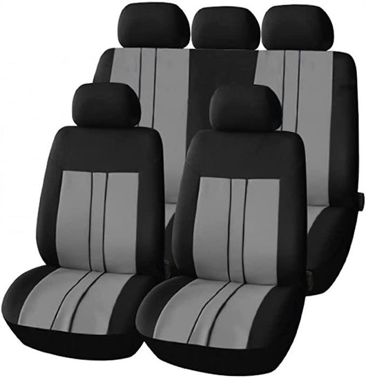 COPRISEDILE COORDINATO IN SET DA 6 PEZZI DI FACILE MONTAGGIO IN COLORE GRIGIO