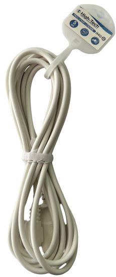 HIGH-TECH PROLUNGA 5MT+ SPINA GRANDE 16A 2P+T PRESA P17 C/CONTATTO DI TERRA C/PROTEZIONE BAMBINI BIANCA MATERIALE ELETTRICO