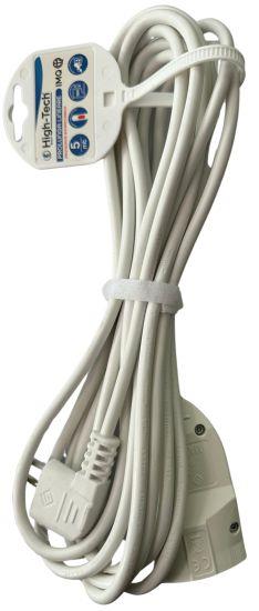 HIGH-TECH PROLUNGA OVERLOAD 5 MT BIANCA 10A PROTEZIONE DA SOVRACCARICO MATERIALE ELETTRICO