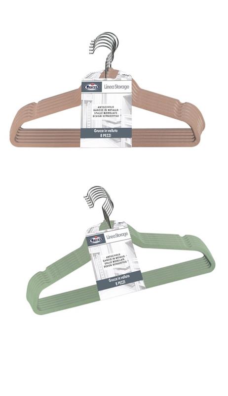 MAURY'S SET 8 STAMPELLE STORAGE IN VELLUTO ANTISCIVOLO