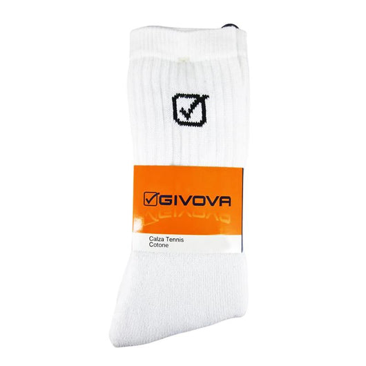 GIVOVA CALZA TENNIS TAGLIA 35/38 DA UOMO MAGLIA IN SPUGNA DI COTONE CONFEZIONE DA 3 BIANCO OKX