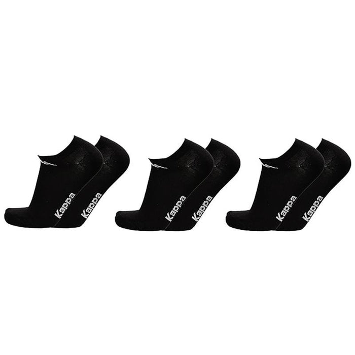 KAPPA FANTASMINO TAGLIA 39/41 DA UOMO MAGLIA JERSEY IN COTONE PACK DA 3 PAIA NERO OKX