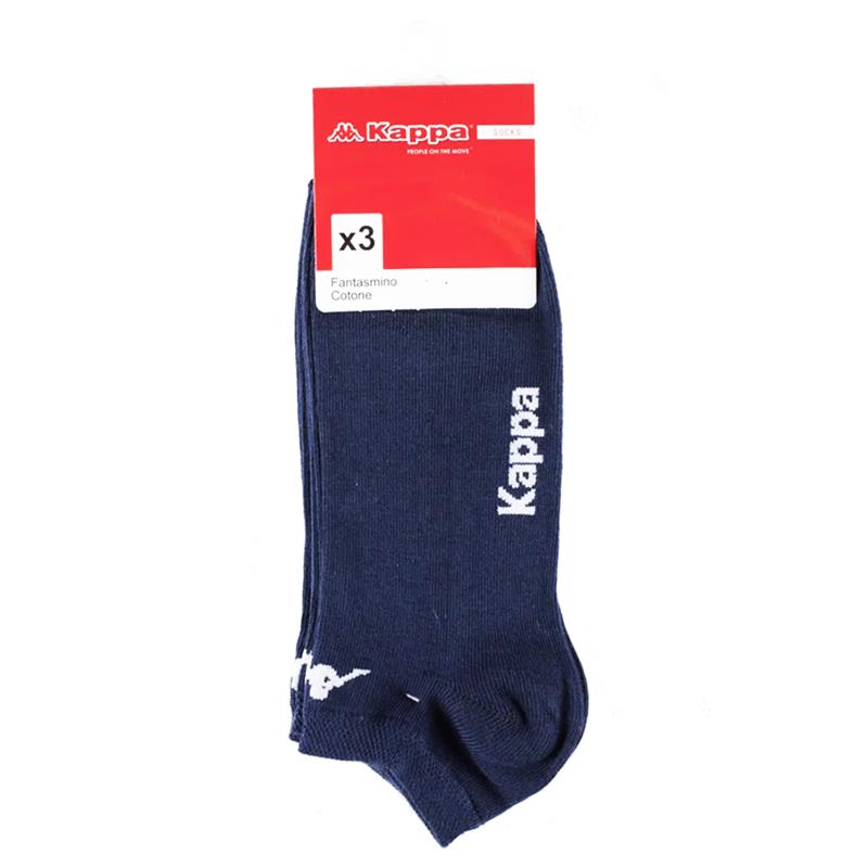 KAPPA FANTASMINO TAGLIA 39/41 DA UOMO MAGLIA JERSEY IN COTONE PACK DA 3 PAIA BLU MARINE OKX