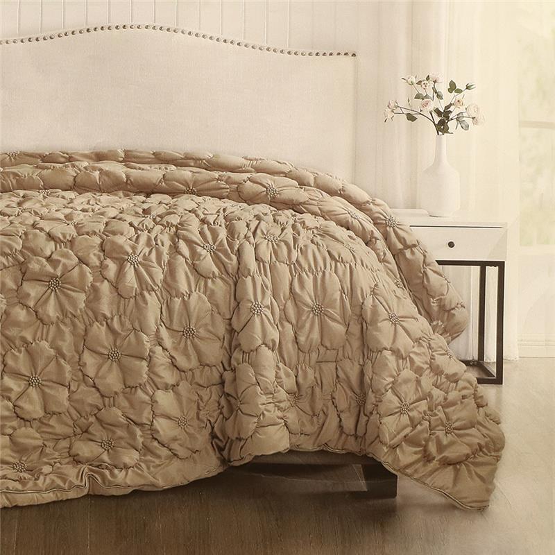 TRAPUNTA MATRIMONIALE 260X260 CM COLORE BEIGE