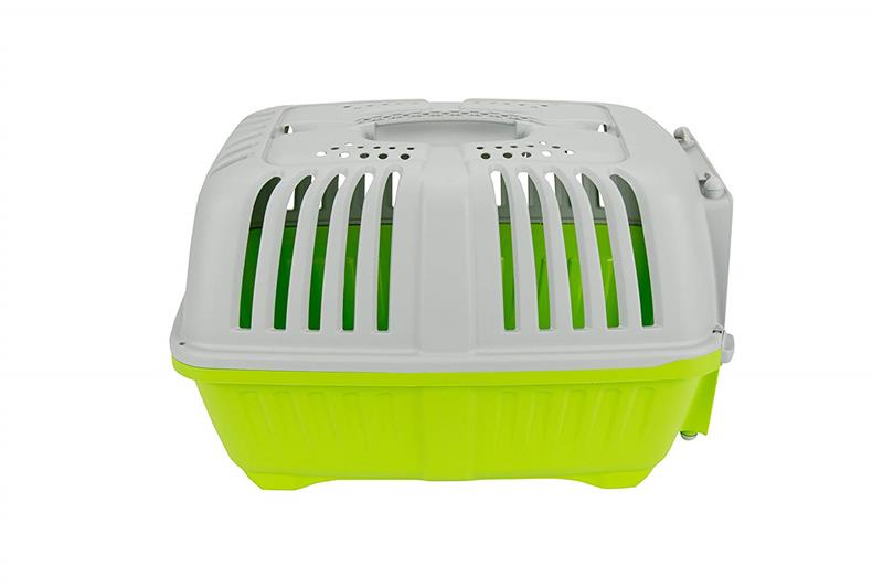 TRASPORTINO CANE GATTO DA VIAGGIO IN PLASTICA CON PRATICA MANIGLIA 55X36X36CM