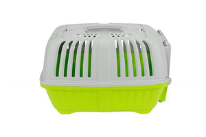 TRASPORTINO CANE GATTO DA VIAGGIO IN PLASTICA CON PRATICA MANIGLIA 55X36X36CM