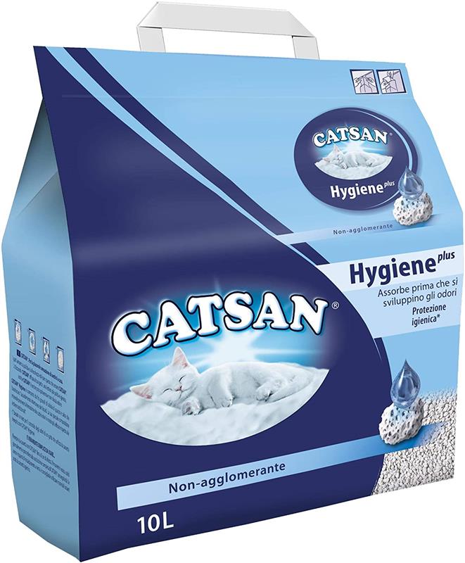 CATSAN LETTIERA PER GATTI HYGIENE PLUS NON AGGLOMERANTE 10LT OKX