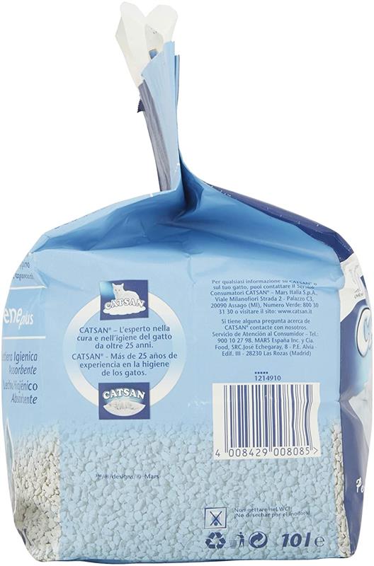 CATSAN LETTIERA PER GATTI HYGIENE PLUS NON AGGLOMERANTE 10LT OKX