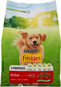FRISKIES ACTIVE CROCCHETTE IN FORMATO DA 3KG CON MANZO