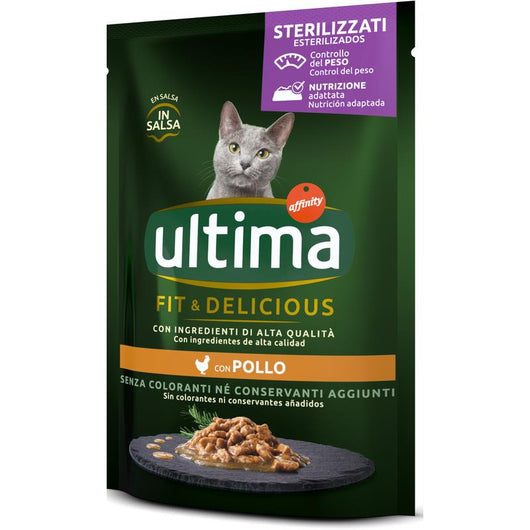 ULTIMA CAT BOCCONCINI PER GATTI STERILIZZATI IN BUSTINA DA 85 GR AL POLLO