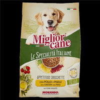 MIGLIORCANE APPETITOSE CROCCHETTE CON POLLO E PISELLI PER CANE ADULTO 2,5 KG