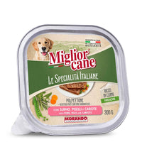 MIGLIOR CANE SPECIALITÀ PATE DA 300 GR SUINO PISELLI E CAROTE