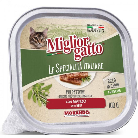 MIGLIOR GATTO SPECIALITÀ PATE DA 100GR MANZO