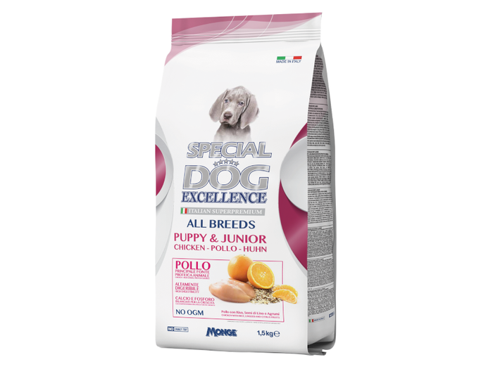 6 pack crocchette Monge Special Dog exc. pollo 1.5kg - puppy e junior
