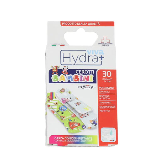 HYDRA VIVA+ CEROTTI STAMPATI PER BAMBINI IN CONFEZIONE DA 30 PEZZI