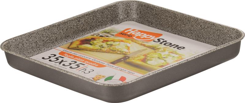HAPPY STONE TEGLIA RETTANGOLARE FON FONDO ANTIADERENTE 35 X 35 X H3 CM