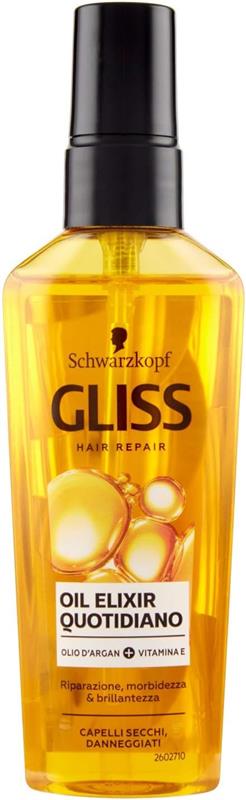 SCHWARZKOPF GLISS TRATTAMENTO OIL ELIXIR QUOTIDIANO PER CAPELLI SECCHI E DANNEGGIATI 75 ML