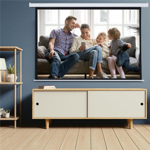 SCHERMO DI PROIEZIONE 100 POLLICI MOTORIZZATO AVVOLGIBILE BIANCO