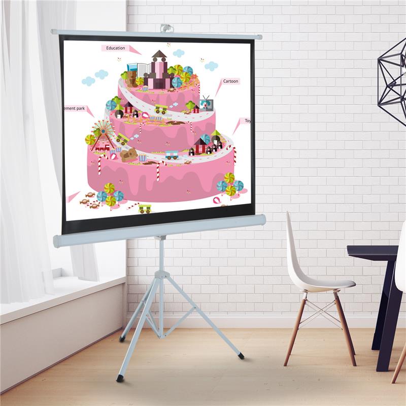 TELO PROIETTORE 100 POLLICI CON TREPPIEDI FORMATO 4:3