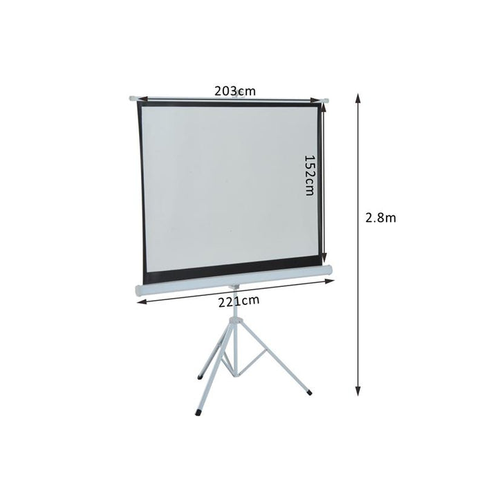 TELO PROIETTORE 100 POLLICI CON TREPPIEDI FORMATO 4:3